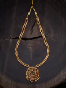Kushal's Fashion Jewellery Gold-Plated Statement Necklace