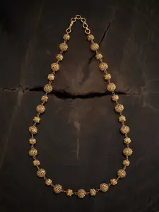 Kushal's Fashion Jewellery Gold-Plated Necklace