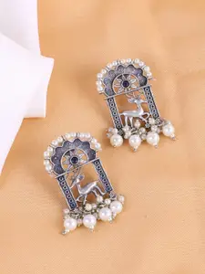 PANASH Silver-Plated Drop Earrings