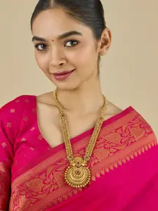 Kushal's Fashion Jewellery Copper Gold-Plated Antique Necklace