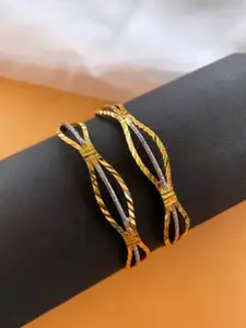 ATIBELLE Set Of 2 Gold-Plated Bangle