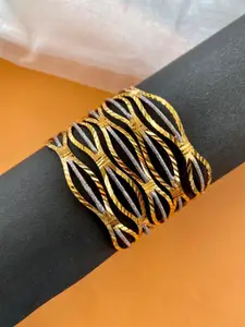 ATIBELLE Set Of 5 Gold-Plated Bangle