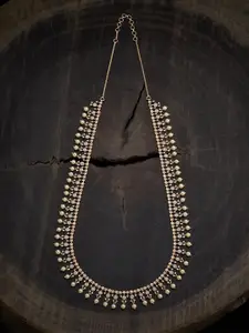 Kushal's Fashion Jewellery Gold-Plated Zircon Studded Necklace