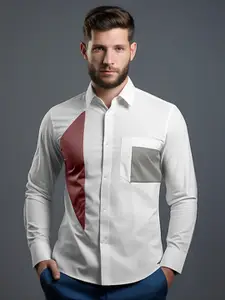 HE SPOKE Smart Tailored Fit Cotton Formal Shirt