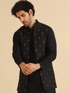KISAH Embroidered Longline Nehru Jacket