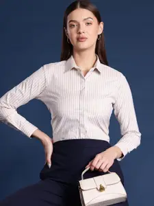 Hancock Standard Striped Stretchable Formal Shirt