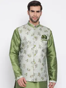 VASTRAMAY Printed Nehru Jackets