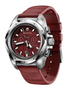 Victorinox INOX Chrono Men Textured Dial & Rubber Straps Analogue Watch 241986
