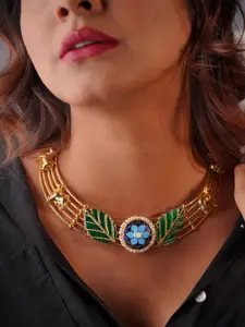 Binnis Wardrobe Gold-Plated Anti-Tarnish Antique Choker Necklace