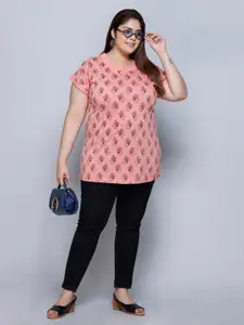 IN Love Round Neck Graphic Printed Pure Cotton Oversized T-shirt