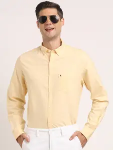 Turtle Relaxed Slim Fit Long Sleeves Cotton Opaque Casual Shirt