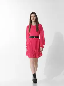 ONLY Onlpenny Puff Sleeve Fit & Flare Dress