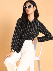 Murcia Standard Opaque Striped Casual Shirt