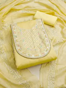 Panzora Embroidered Unstitched Dress Material