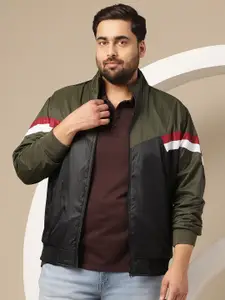 Sztori Plus-Size Colourblocked Tailored Jacket