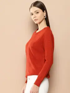 her by invictus Women Cable Knit Acrylic Pullover