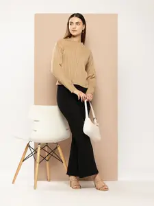 her by invictus Ribbed Pure Acrylic Pullover