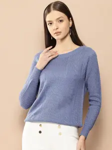 her by invictus Women Cable Knit Acrylic Pullover