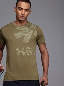 HRX by Hrithik Roshan Rapid Dry Antimicrobial Finish Brand Logo Placement Print T-shirt