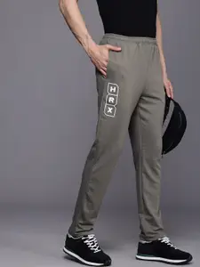 HRX by Hrithik Roshan Men Olympic Brand Logo Detailed Track Pants
