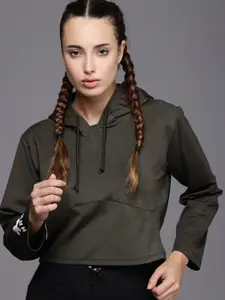 HRX by Hrithik Roshan Hooded Crop Sweatshirt