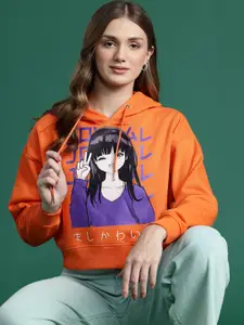 DressBerry Printed Drop-Shoulder Sleeves Sweatshirt