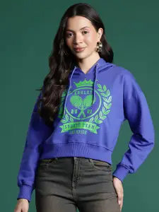 DressBerry Printed Hooded Sweatshirt