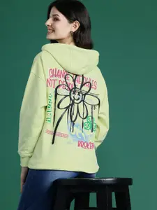 DressBerry Printed Hooded Sweatshirt