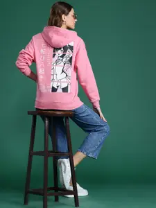 DressBerry Printed Hooded Sweatshirt