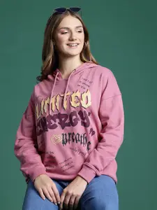 DressBerry Women Printed Hooded Sweatshirt