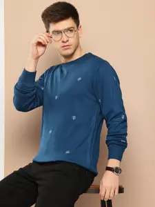 INVICTUS Geometric Self-Design Acrylic Pullover