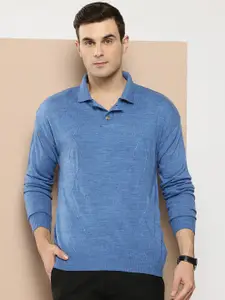 INVICTUS Men Self Design Acrylic Pullover