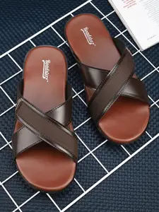 The Roadster Lifestyle Co. Brown Slip-On Comfort Sandals