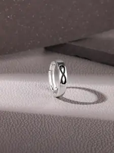 GIVA Men 925 Sterling Silver Rhodium-Plated Finger Ring