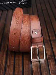 One8 Men Textured Leather Formal Belt