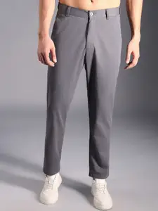 High Star Men Relaxed Mid-Rise Cotton Regular Trousers