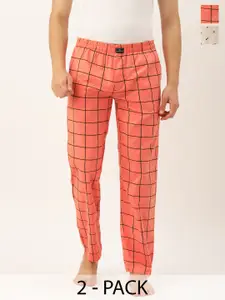 The Indian Garage Co Men Pack Of 2 Cotton Lounge Pants