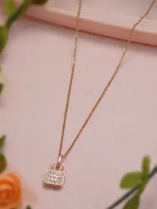 Ramdev Art Fashion Jwellery Gold-Plated Necklace With Pendant