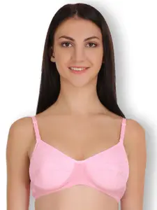 SELFCARE Self Design Lightly Padded Anti Odour Cotton T-shirt Bra- All Day Comfort