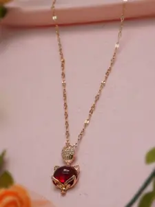 Ramdev Art Fashion Jwellery Gold-Plated Minimal Necklace