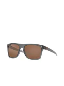 OAKLEY Men Rectangle Sunglass with UV Protected Lens