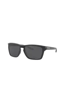 OAKLEY Men Rectangle Sunglass with Polarised & UV Protected Lens