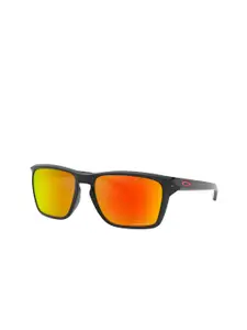 OAKLEY Men Rectangle Sunglasses with Polarised and UV Protected Lens 7895653240308