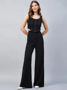 Orchid Hues Corset Sleeveless Top With Trousers Co-Ords