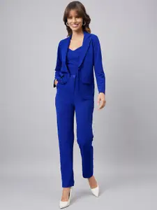 Orchid Hues Sweetheart Neck Top With Flared Trouser With Blazer Co-Ords