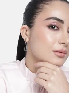 Estele Gold-Plated Geometric Drop Earrings