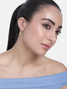 Estele Gold-Plated Teardrop Shaped Drop Earrings