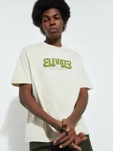 max URB_N Men Typography Printed Round Neck Cotton T-shirt