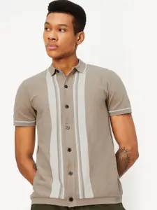 max Vertical Stripes Opaque Casual T-shirt