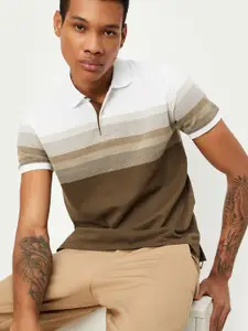 max Striped Polo Collar T-shirt